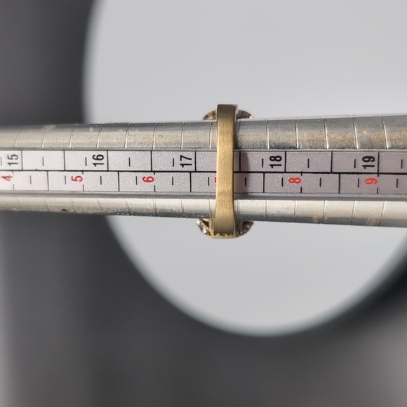 Heidi Daus| Bronze Toned Multicolored Green and Pink Crystal Ring - Picture 11 of 12